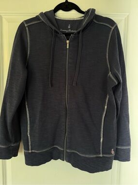 Tommy Bahama Navy Full-Zip Hoodie Sweatshirt
